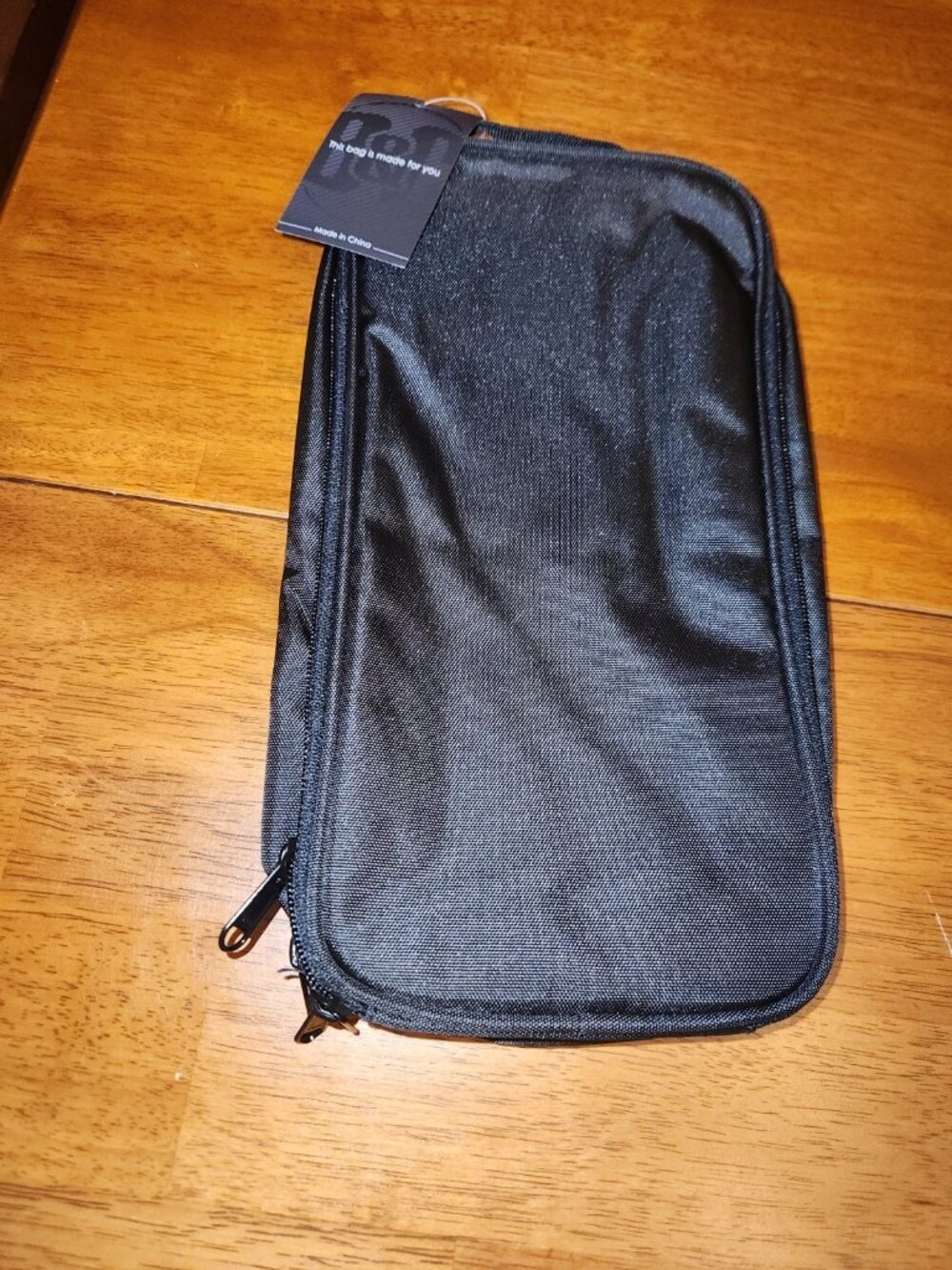 Bang & Carsen Black Toiletry Bag Travel Makeup Organizer 12" x 7"